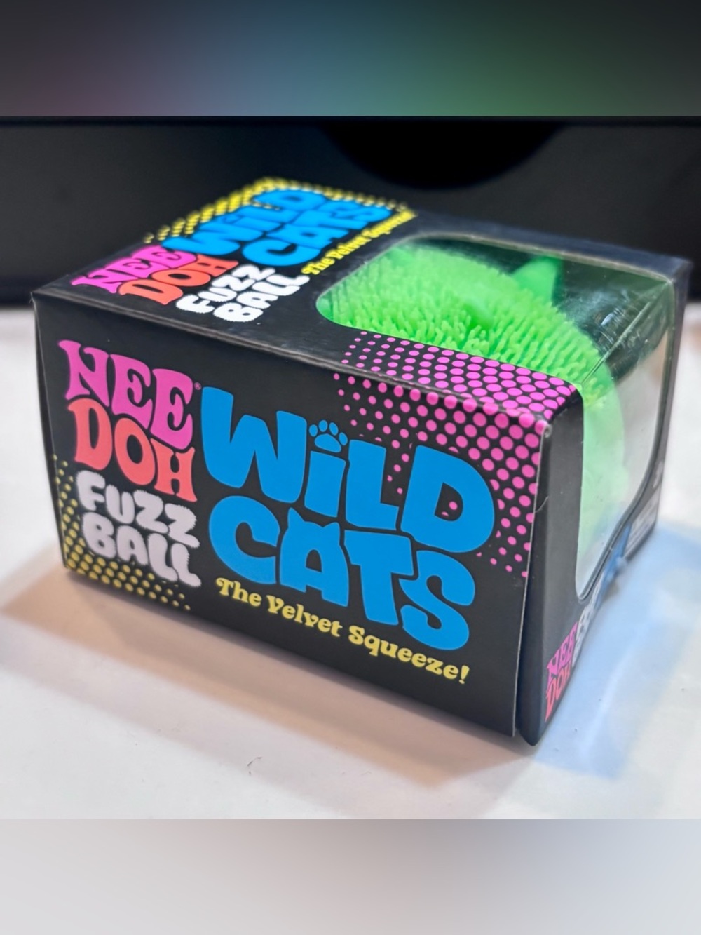 Needoh Fuzzball Wild Cats Brand New! (Green) Wildcat - Picture 3 of 4